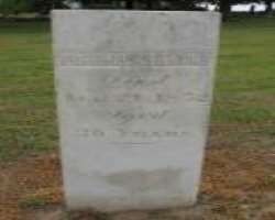 The oldest burial in the cemetery was in 1852 and it belonged to Penelopy Simmons who has a hotel in the city.